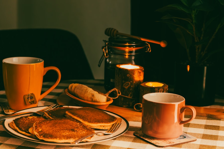 Photo honey in coffee